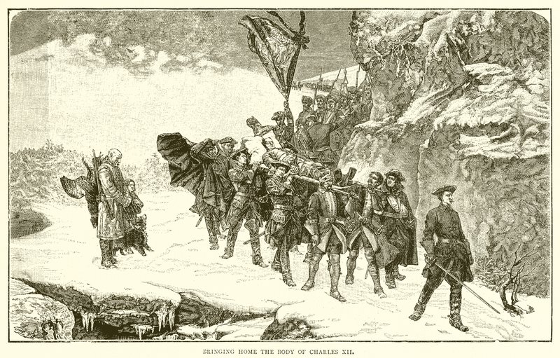 Föra hem Karl XII:s kropp av English School