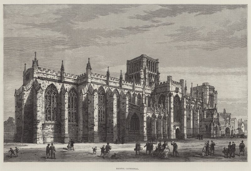 Bristol Cathedral (gravyr) av English School