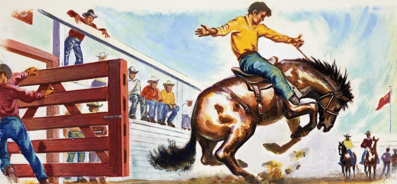 Bucking Bronco på Rodeo av English School