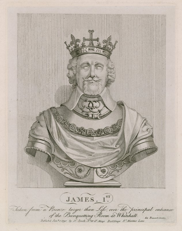 Byst av James I av English School