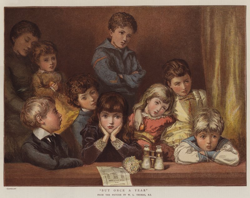 Men en gång om året (chromolitho) av English School