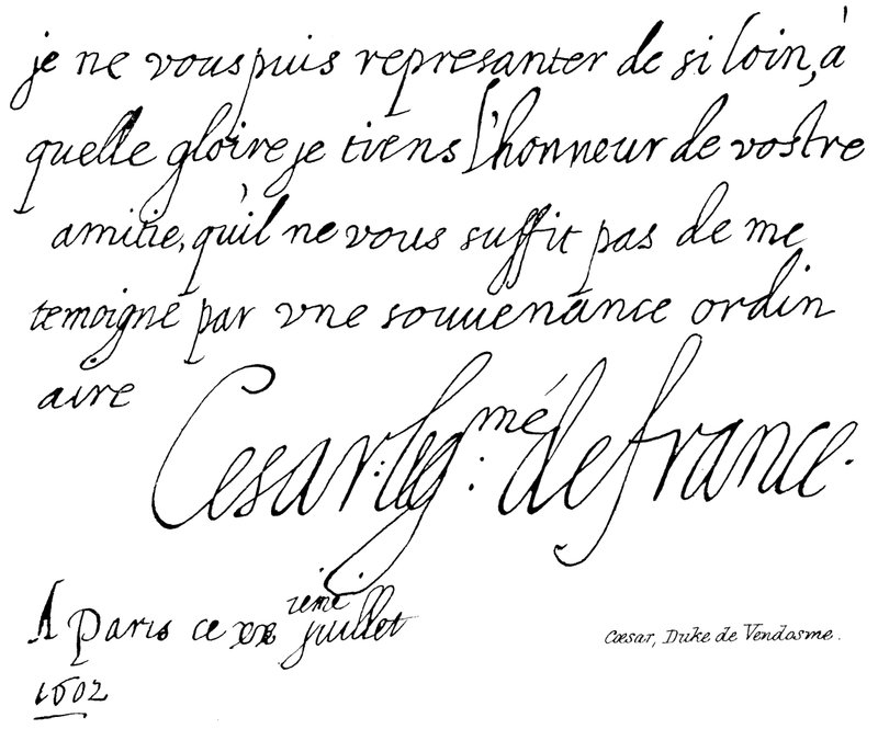 Caesar, hertig de Vendosme av English School