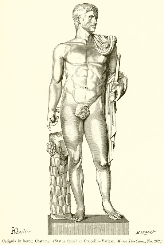 Caligula i heroisk kostym av English School