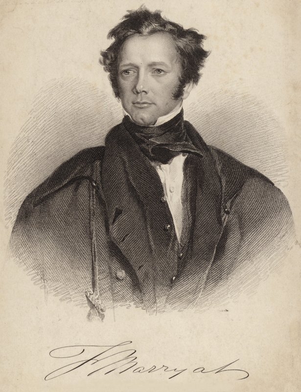 Kapten Frederick Marryat av English School