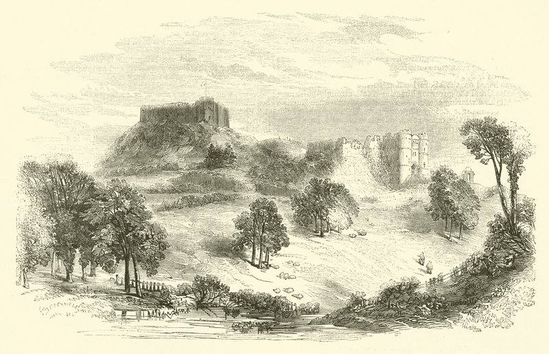 Carisbrooke Castle (gravyr) av English School