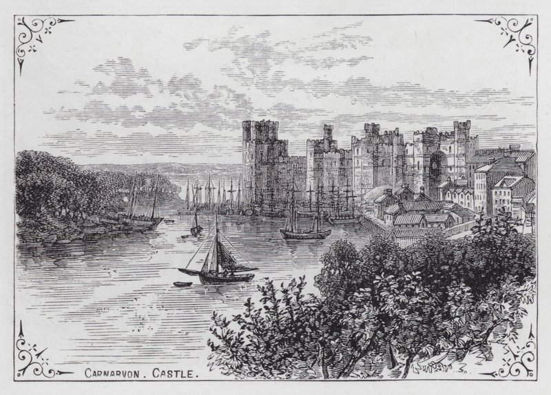 Carnarvon Castle (gravyr) av English School