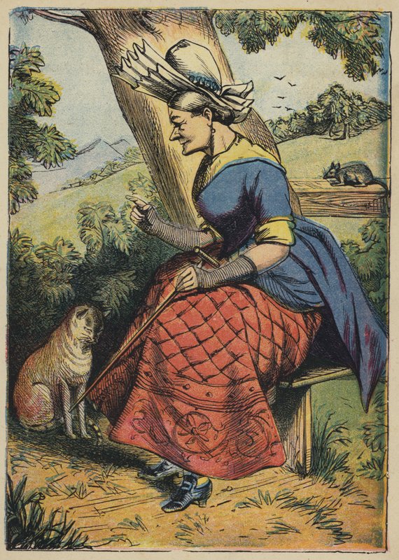 Katt! Katt! Kill Rat (färg litho) av English School