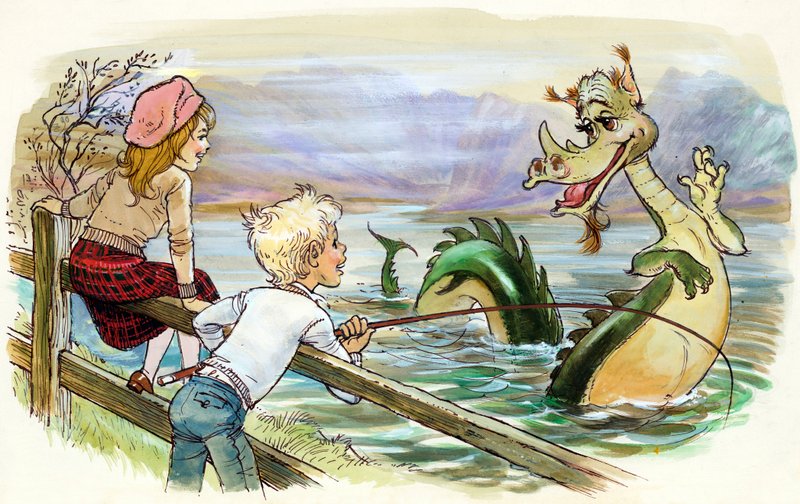 Att fånga Loch Ness-monstret av English School