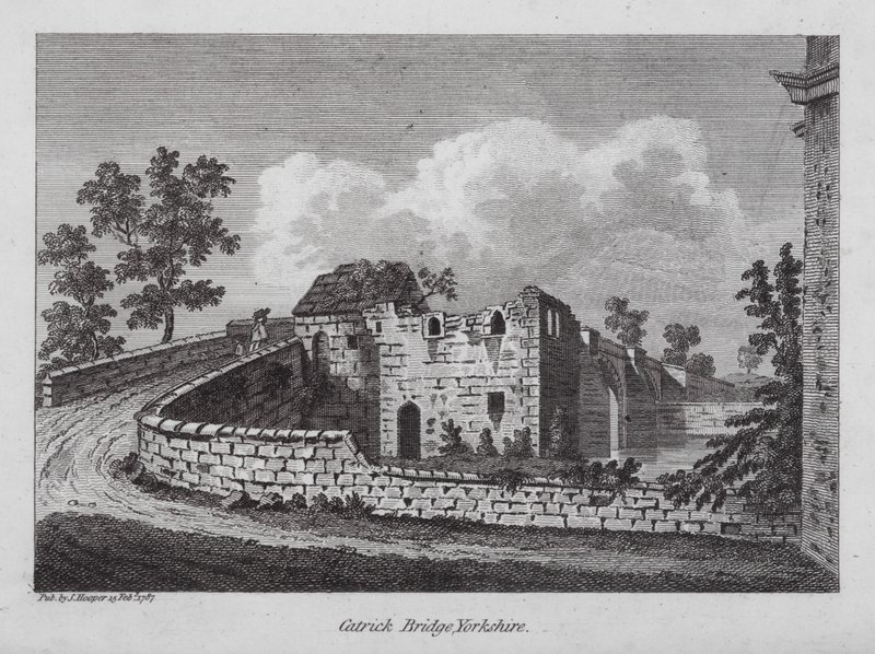 Catrick Bridge, Yorkshire (gravyr) av English School