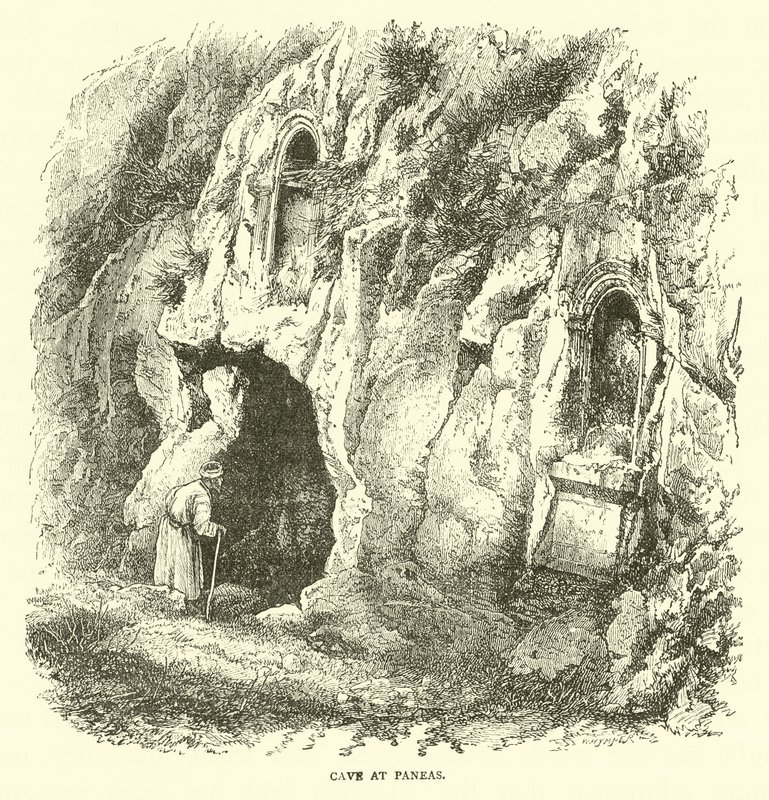 Grotta vid Paneas av English School