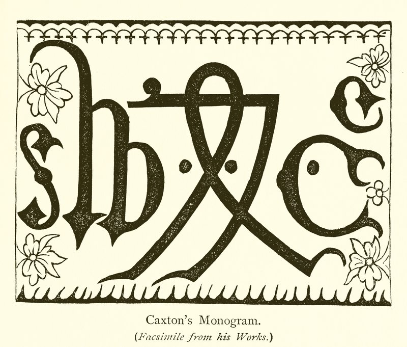 Caxtons monogram av English School