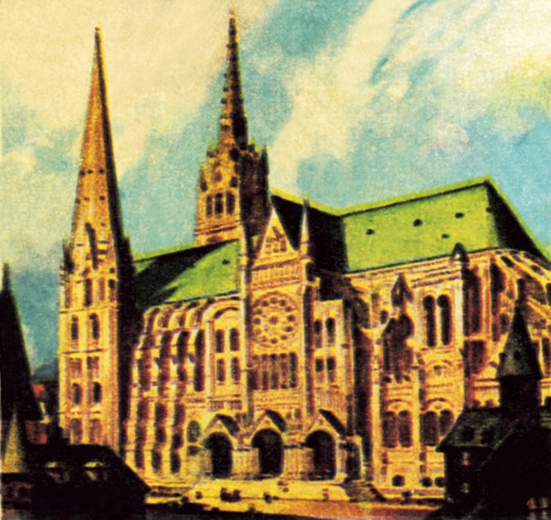 Chartres katedral av English School