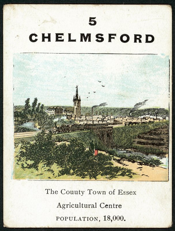 Chelmsford (färg litho) av English School