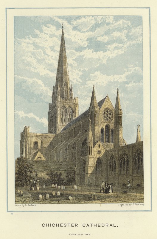 Chichester Cathedral, sydostvy av English School