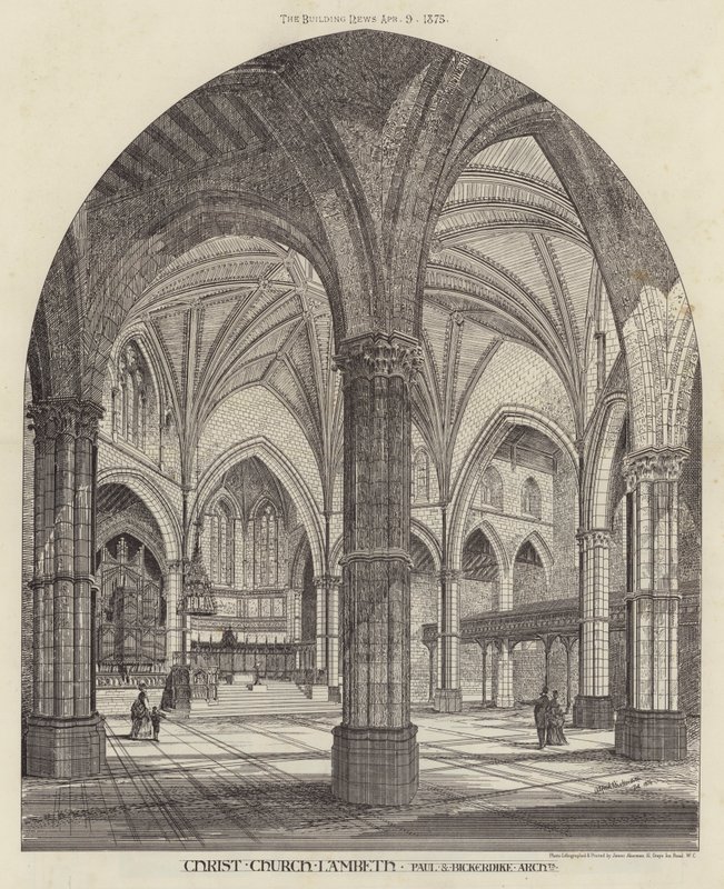 Christ Church, Lambeth (gravyr) av English School