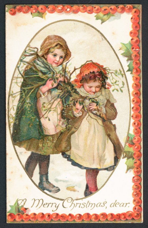 Julkort - God jul kära du av English School