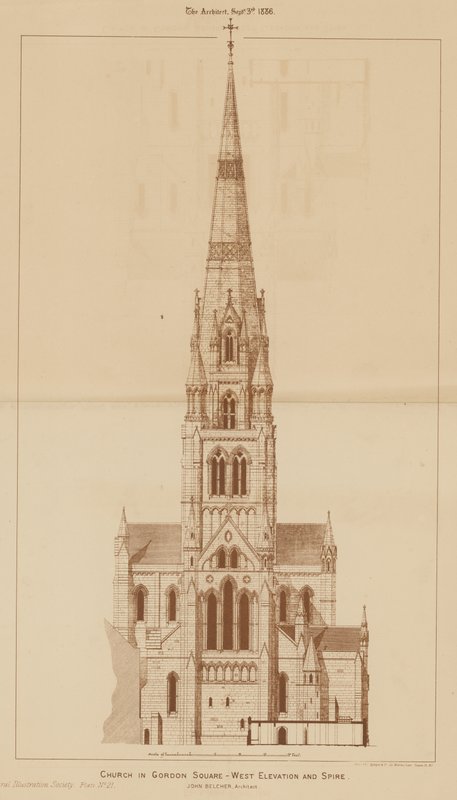 Kyrka på Gordon Square, Holborn av English School