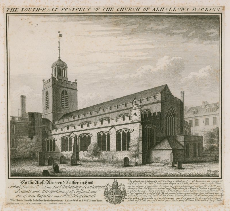 Church of All Hallows Barking av English School