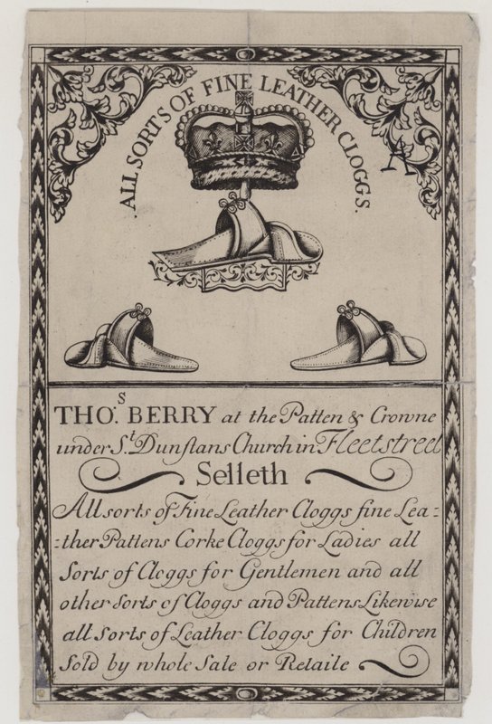 Clog Makers, Thomas Berry, byteskort av English School