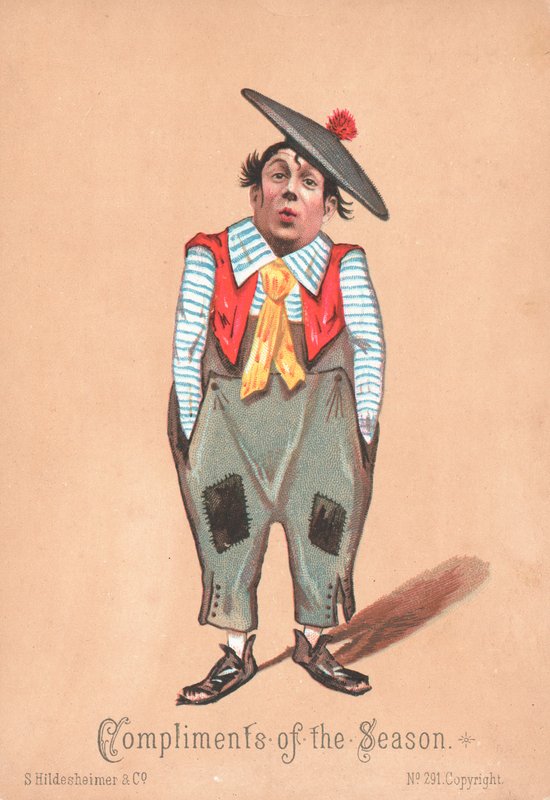 Clown, julkort av English School