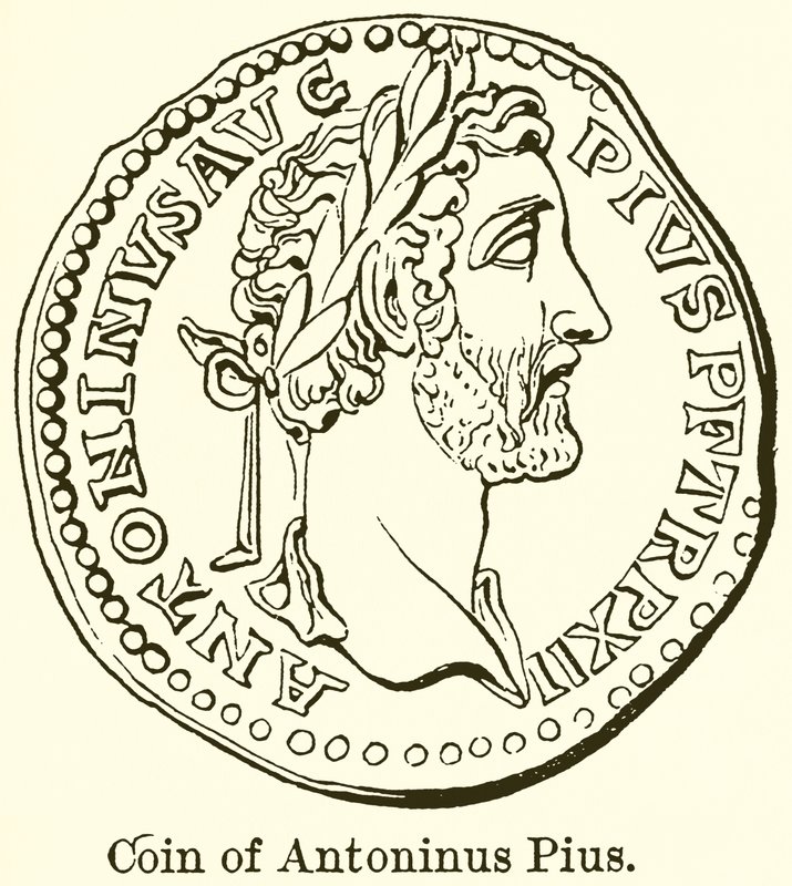 Antoninus Pius mynt av English School
