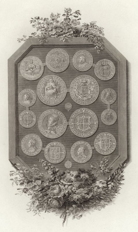 Mynt av drottning Elizabeth I av English School