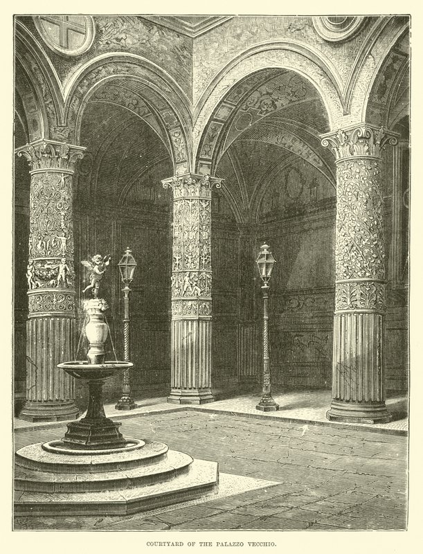 Gården till Palazzo Vecchio av English School