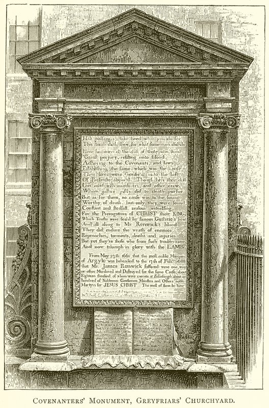 Covenanters Monument, Greyfriars Churchyard av English School