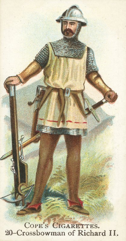 Crossbowman, King Richard II (chromolitho) av English School