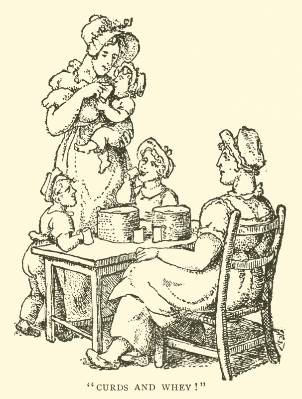 Ostmassa och vassle (träsnitt) av English School