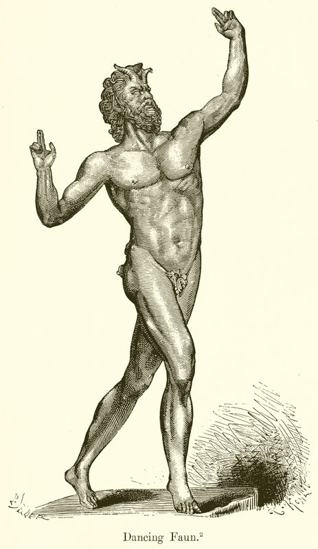 Dansande faun av English School