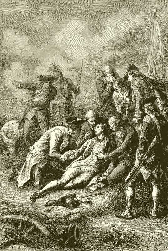 General James Wolfes död av English School