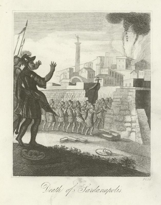 Sardanapalus död av English School