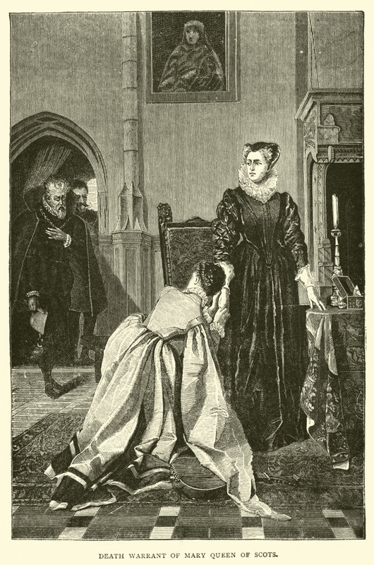 Mary Queen of Scots dödsdom av English School