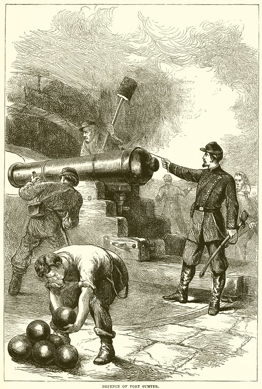 Försvar av Fort Sumter av English School