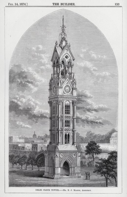 Delhi Clock Tower (gravyr) av English School