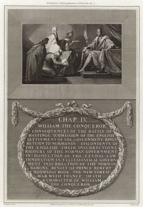 Domedagsboken föreställd till William the I av English School