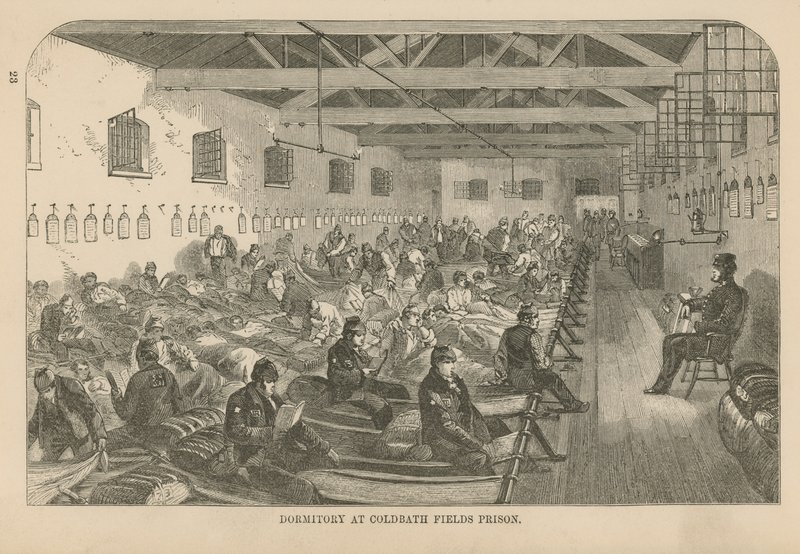 Sovsal vid Coldbath Fields Prison av English School