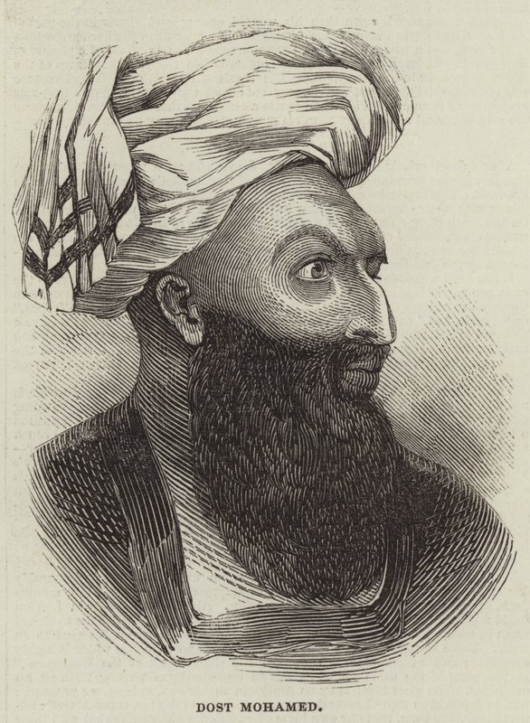 Dost Mohamed (gravyr) av English School