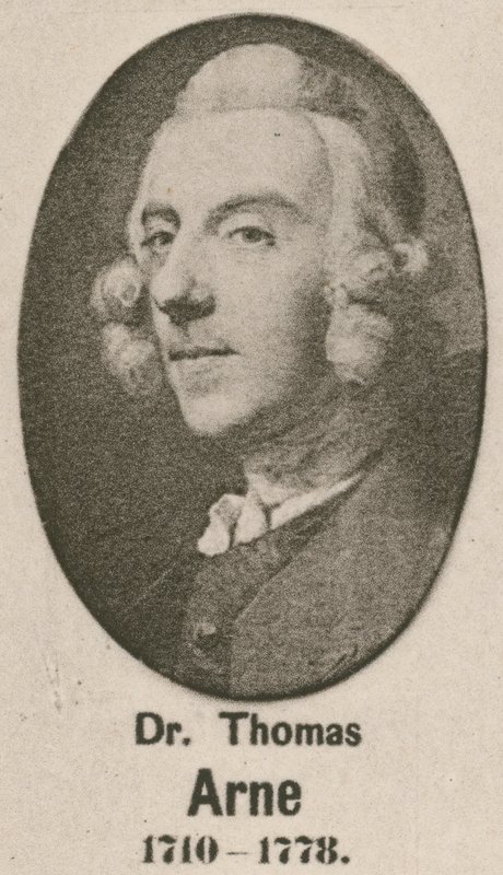 Dr Thomas Arne (gravyr) av English School