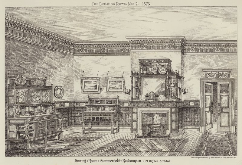 Drawing Room, Summerfield, Roehampton (gravyr) av English School