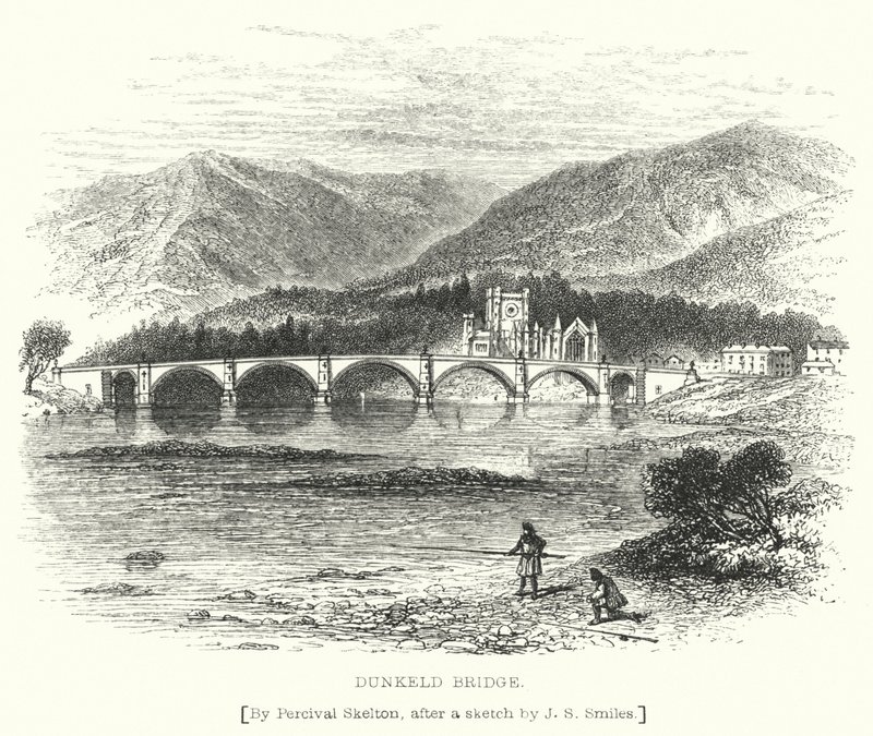 Dunkeld Bridge (gravyr) av English School