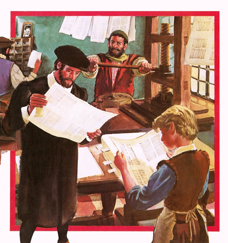 Tidig tryckpress av English School