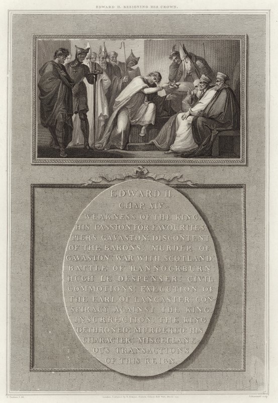 Edward II avsäger sig sin krona av English School