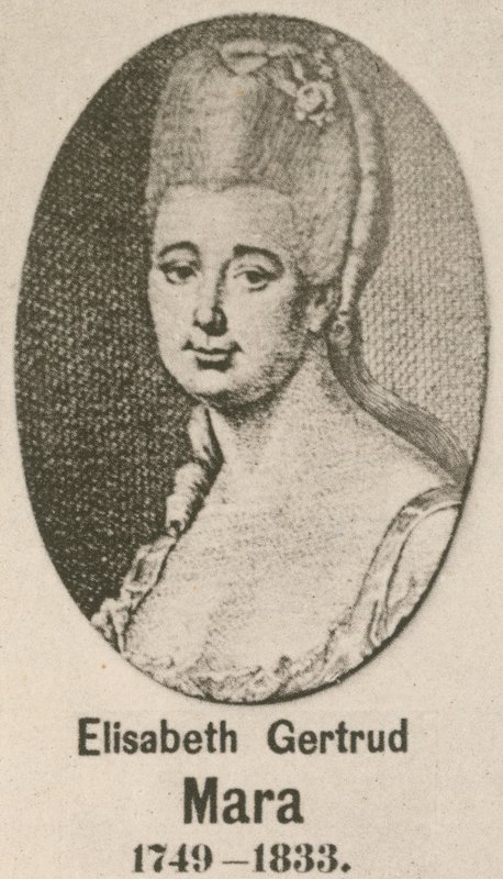 Elisabeth Gertrud Mara (gravyr) av English School
