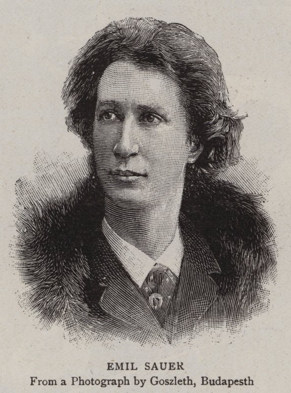 Emil Sauer (gravyr) av English School