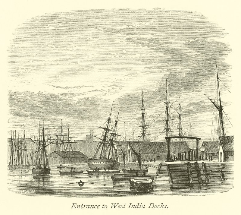 Ingång till West India Docks av English School