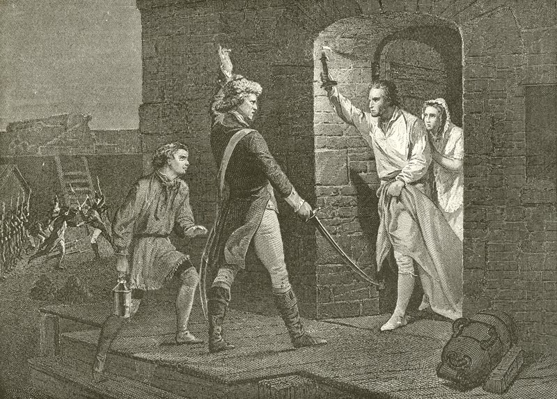 Ethan Allen på Ticonderoga av English School