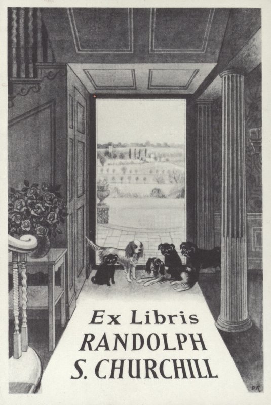 Ex Libris Randolph S Churchill av English School