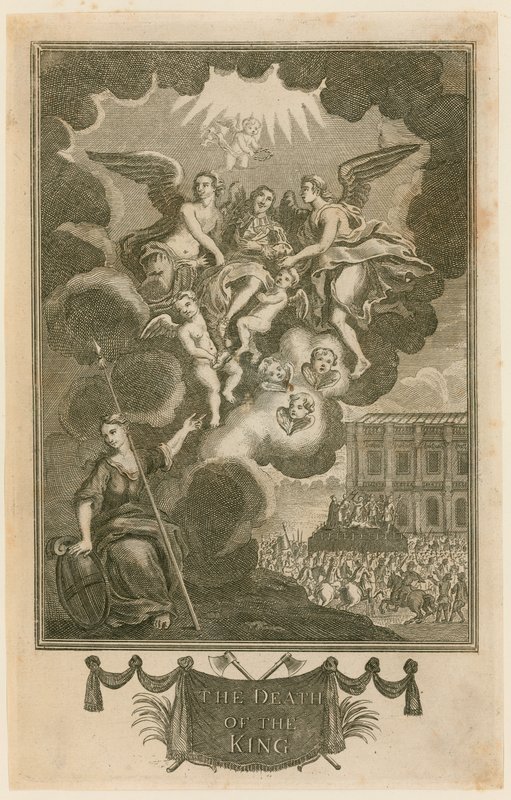 Avrättning av kung Charles I i Whitehall av English School